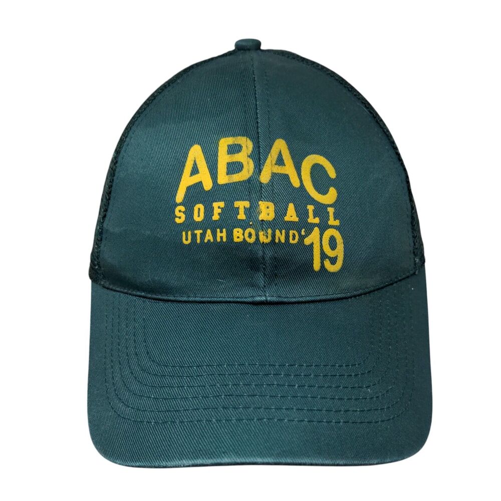 ABAC Softball Utah Bound 19 Strapback Trucker Hat Green OSFM Advantage